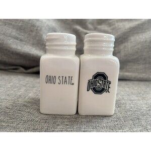 The Memory Company Farmhouse Salt & Pepper Shakers Ohio State Buckeyes OSU